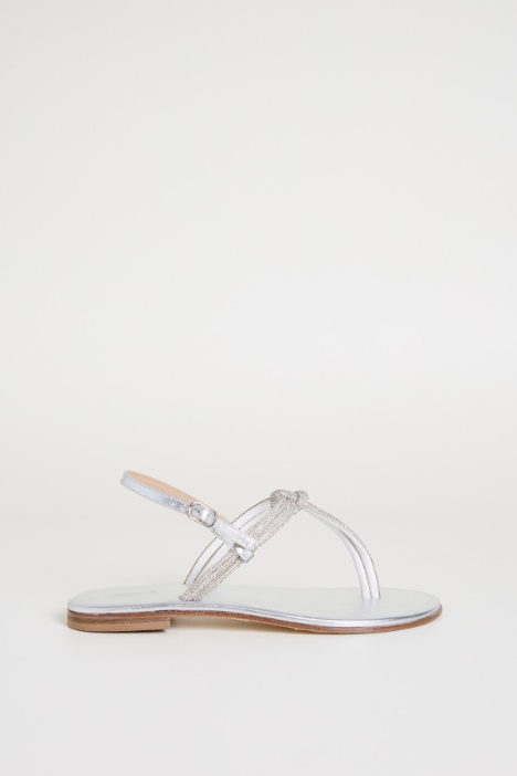 Sandali flat con strass Intrend