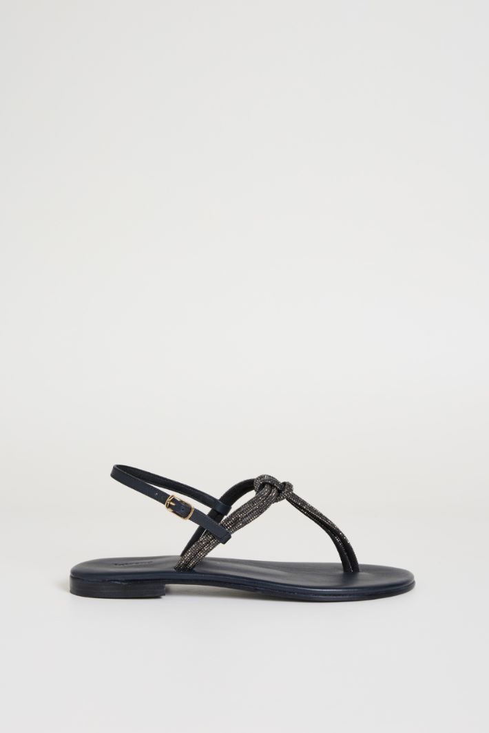 Sandali flat con strass Intrend
