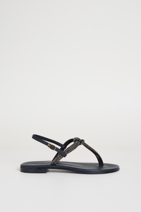 Sandali flat con strass Intrend