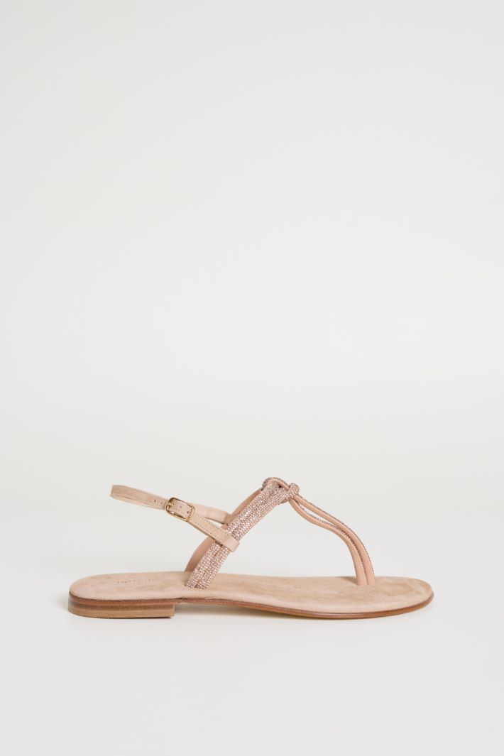 Sandali flat con strass Intrend