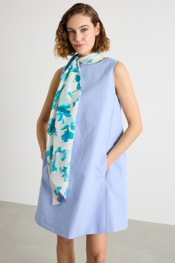 Pure silk jacquard stole Intrend - 2