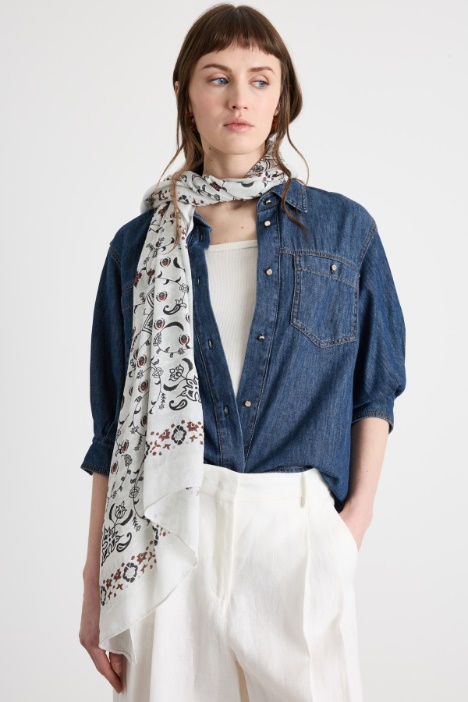 Ampia stola stampata Intrend