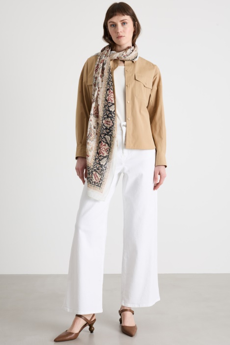 Ampia stola stampata