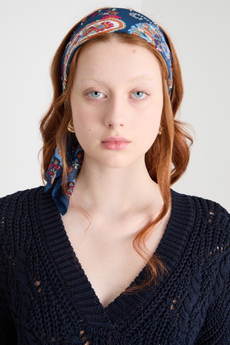 Printed silk scarf Intrend