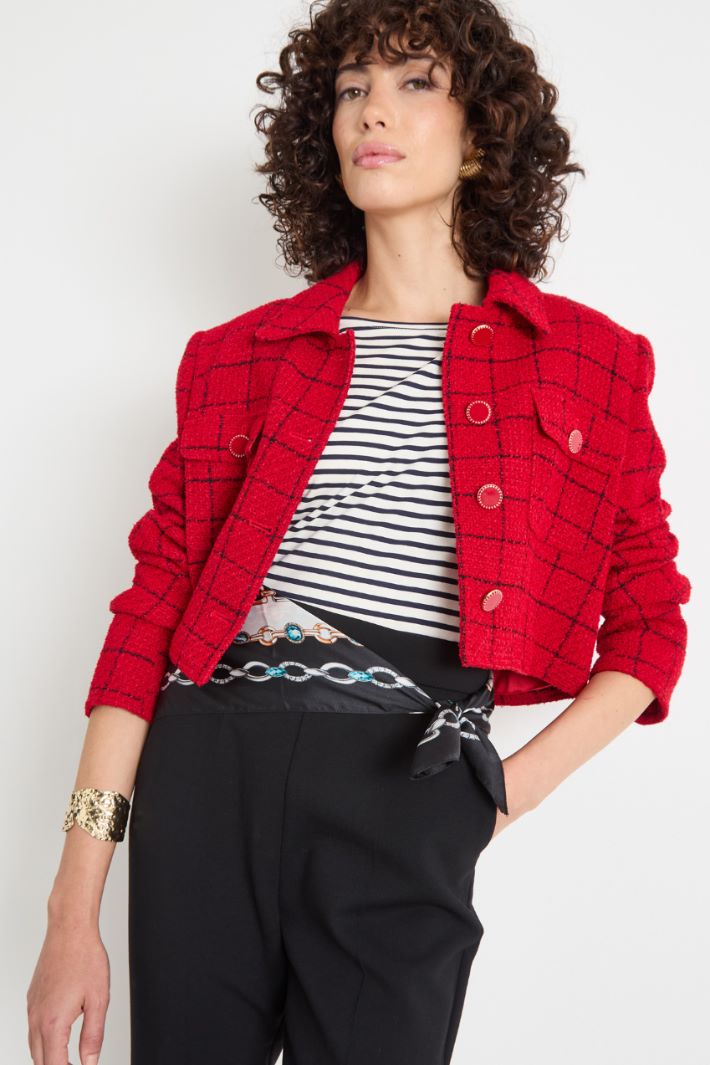 Printed silk scarf Intrend - 2