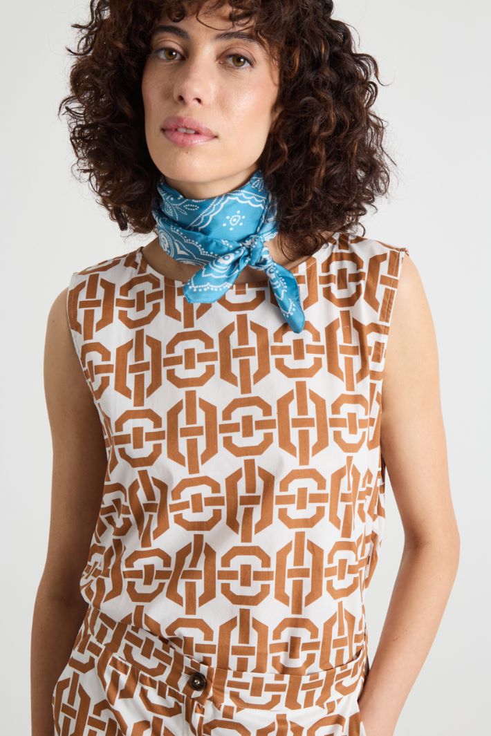 Printed silk scarf Intrend