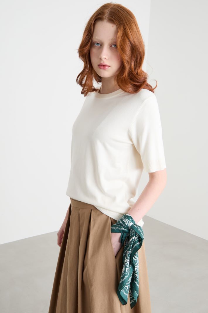 Printed silk scarf Intrend - 2