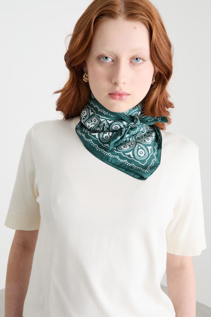 Printed silk scarf Intrend
