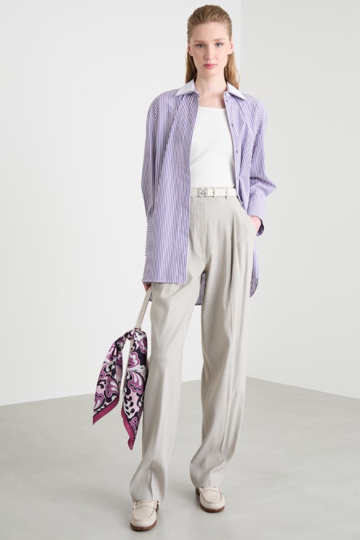 Printed silk scarf Intrend - 2