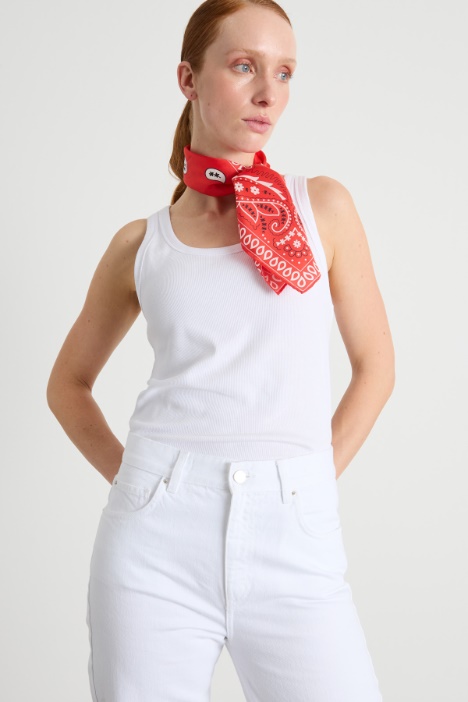 Foulard de seda estampado