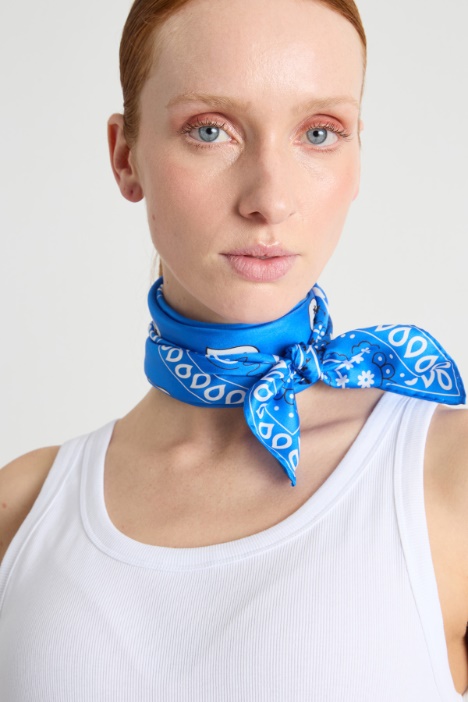 Foulard stampato in seta