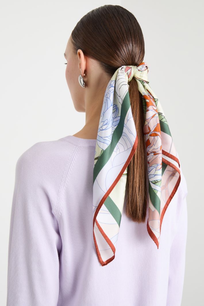 Printed Silk Foulard Intrend - 2
