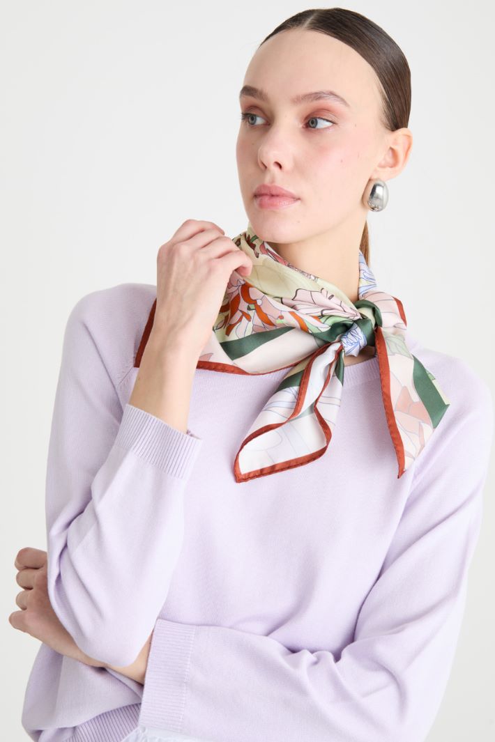 Printed Silk Foulard Intrend