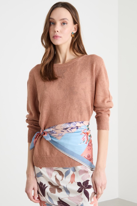 Printed silk scarf Intrend