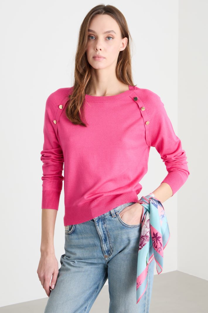 Printed silk scarf Intrend - 2