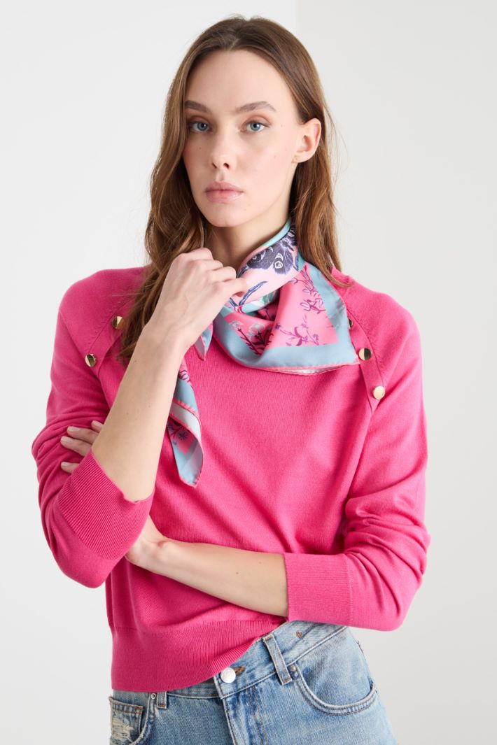 Printed silk scarf Intrend