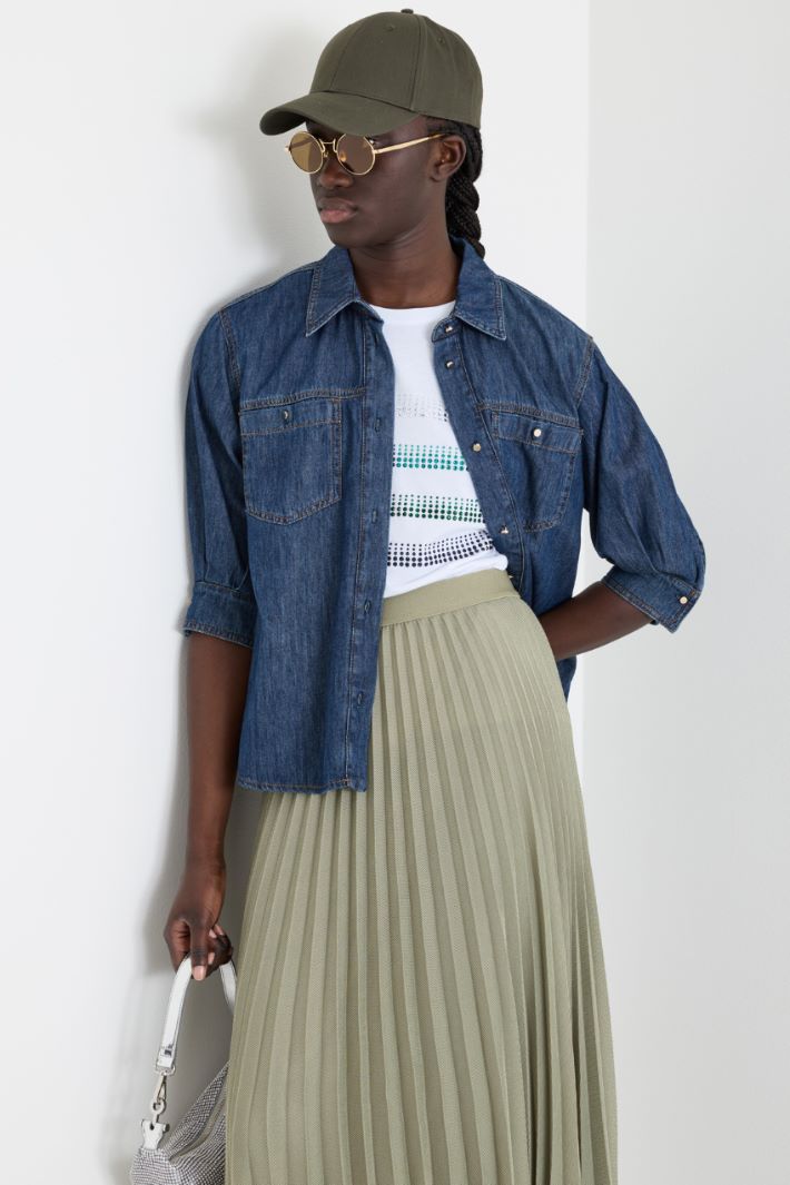 Berretto in tela Intrend