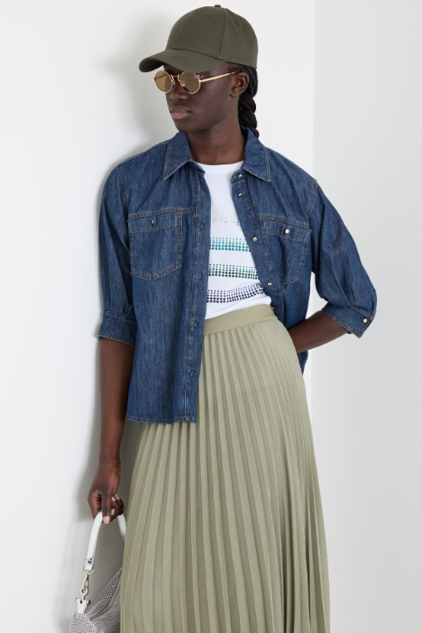 Berretto in tela Intrend