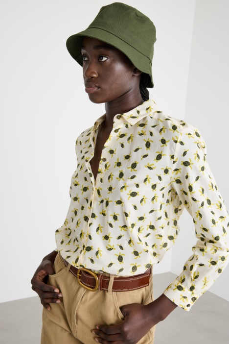 Cappello da pescatore in tela