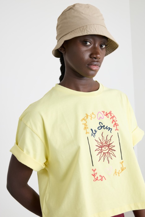 Cappello da pescatore in tela