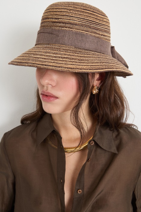 Ribbon-trimmed hat Intrend