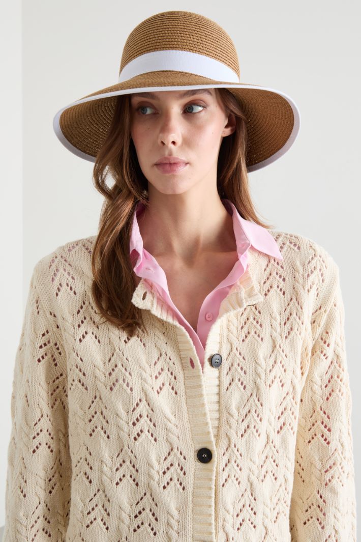 Ribbon-trimmed hat Intrend - 2