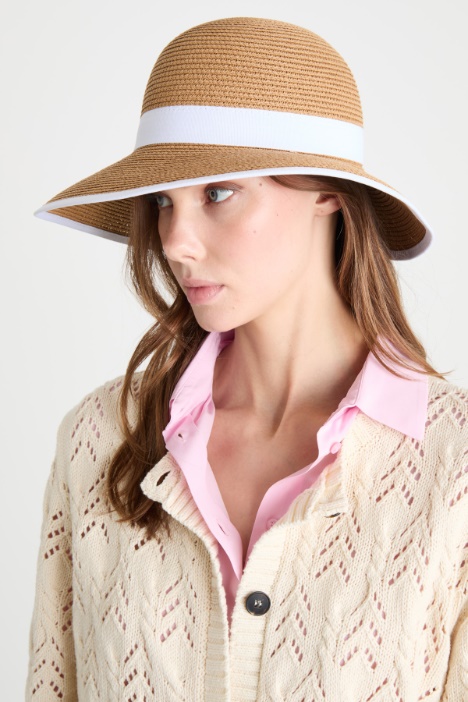 Ribbon-trimmed hat Intrend