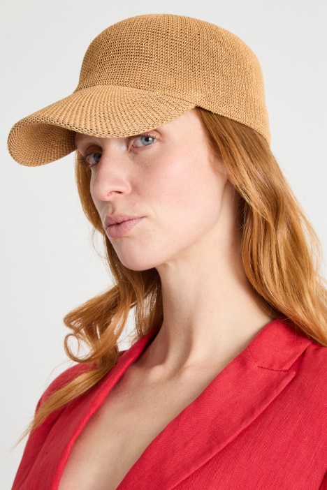 Gorra de béisbol efecto rafia