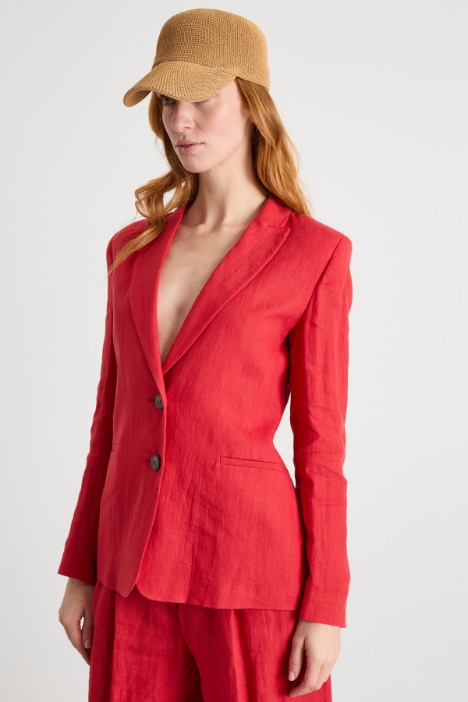 Raffia-Effect Baseball Cap Intrend