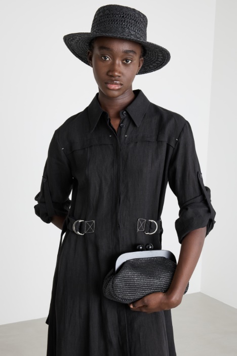 Sombrero efecto rafia