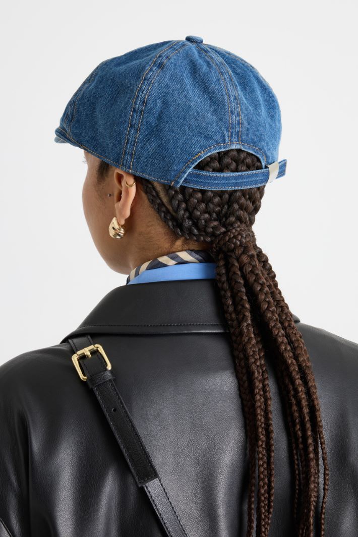 Denim Flat Cap Intrend - 2