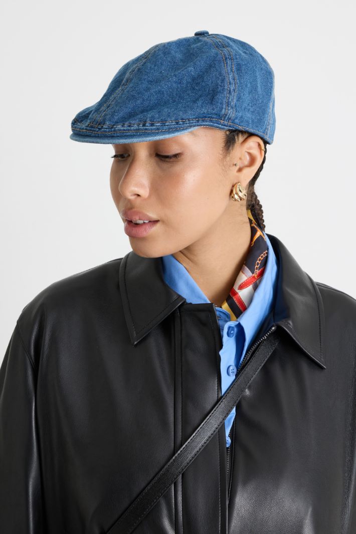 Denim Flat Cap Intrend