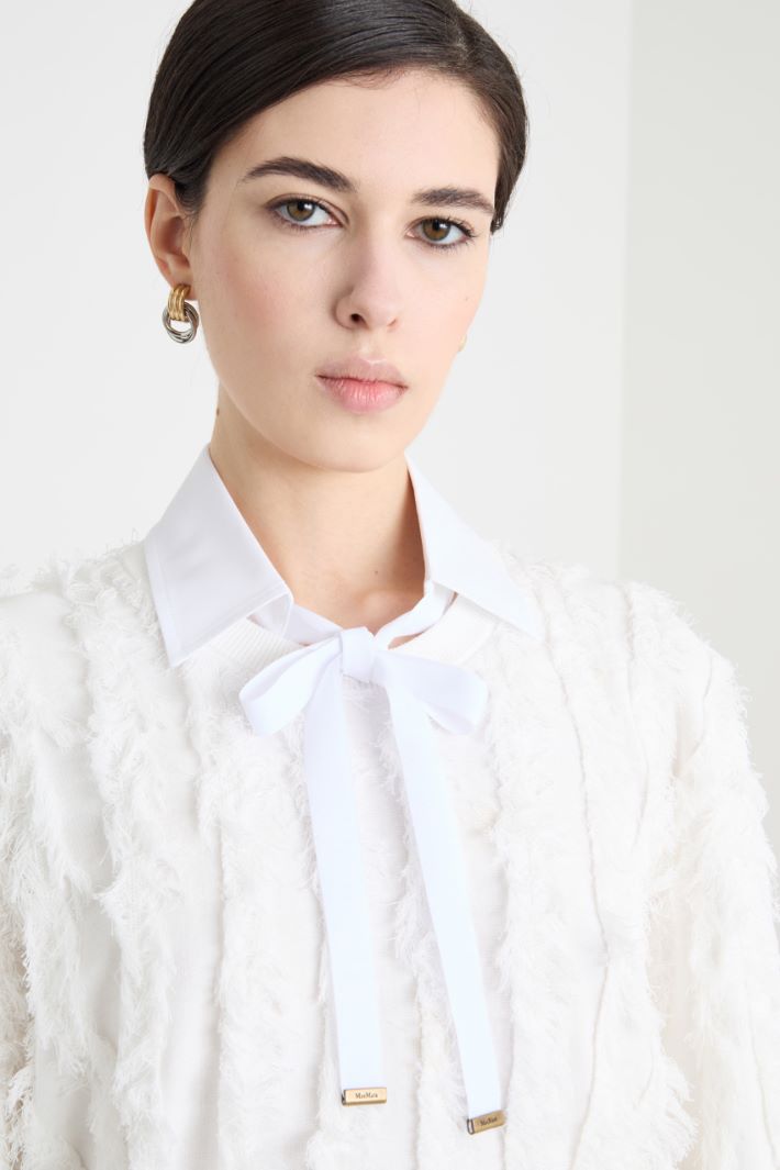 Tie-front cotton collar Intrend - 2