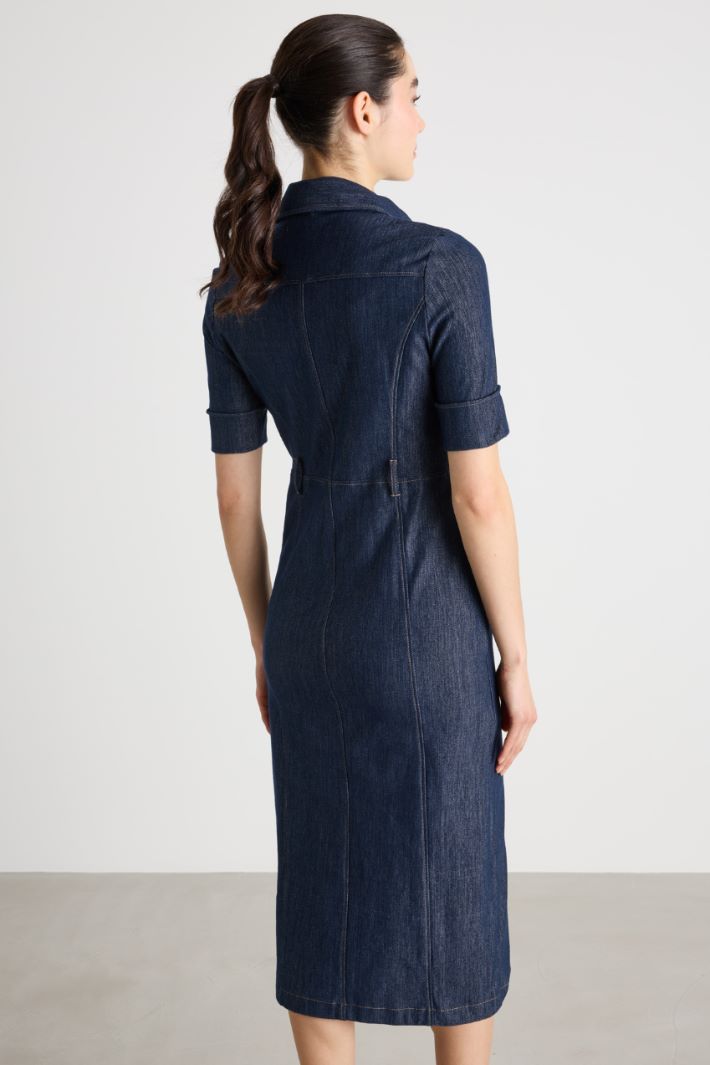 Chemisier in jersey effetto jeans Intrend - 4