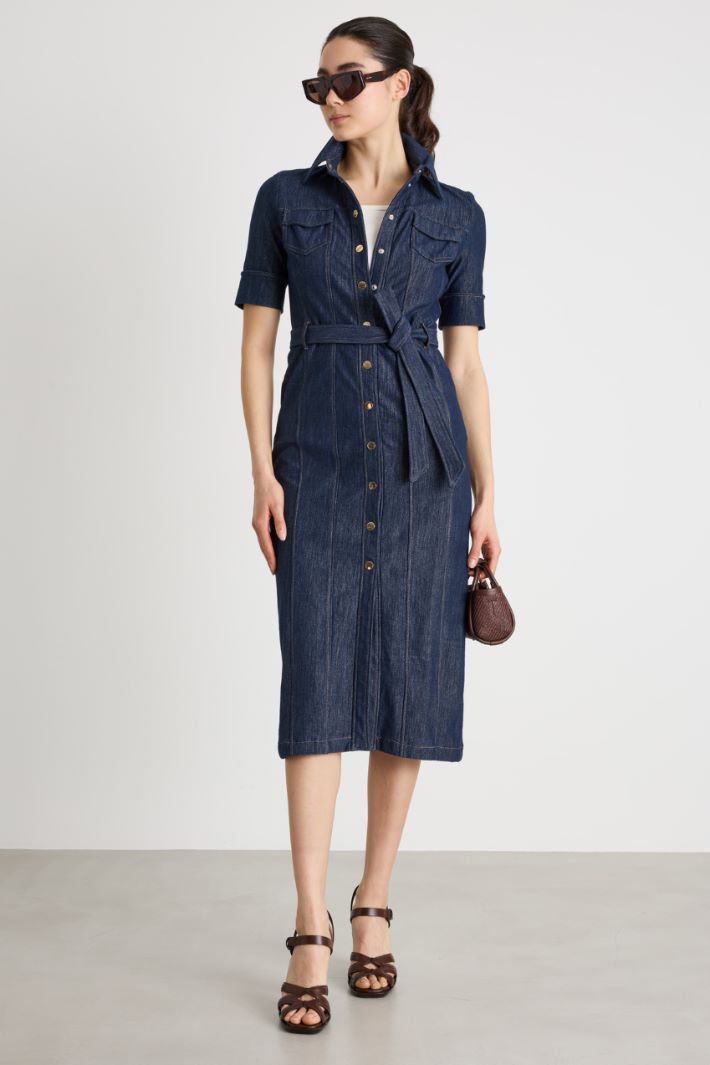 Chemisier in jersey effetto jeans Intrend