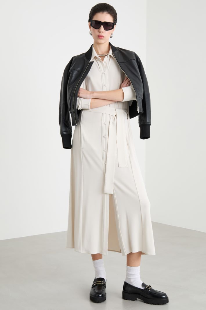 Abito chemisier in jersey crepe Intrend