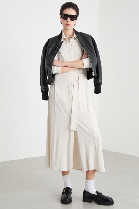 Abito chemisier in jersey crepe Intrend