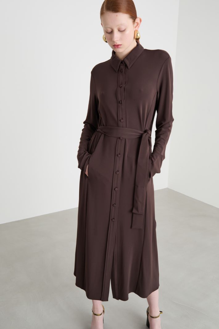 Abito chemisier in jersey crepe Intrend - 2