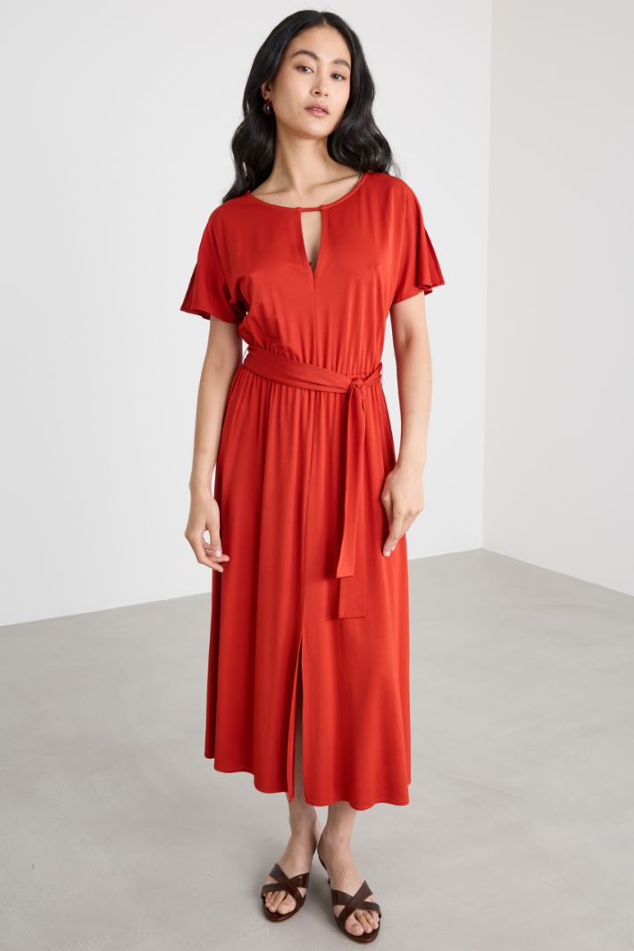 Abito midi in jersey piqué Intrend - 2