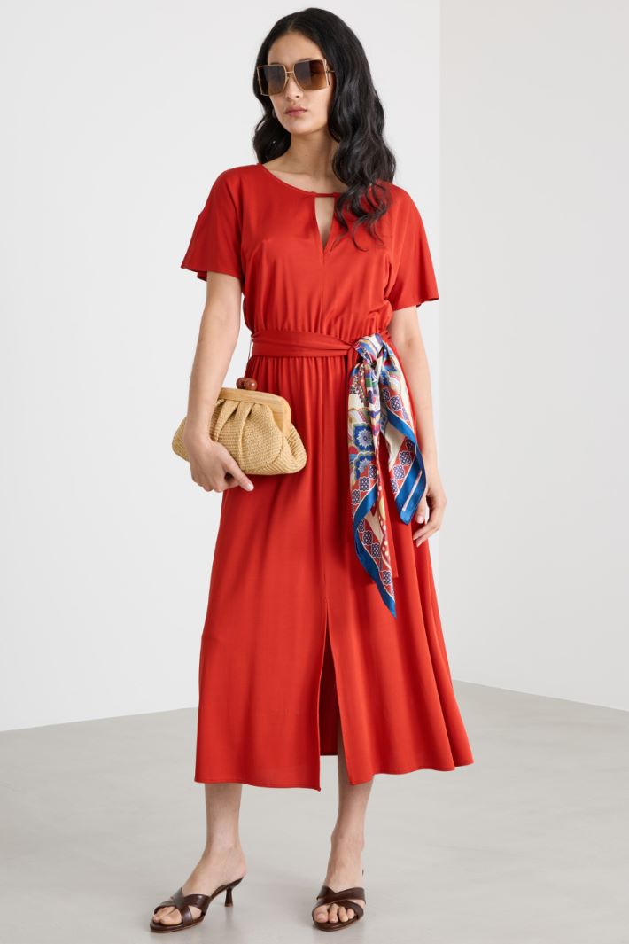 Abito midi in jersey piqué Intrend