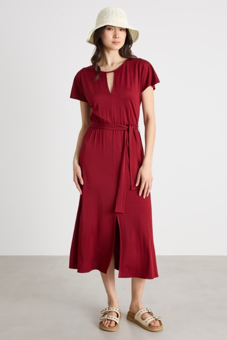 Abito midi in jersey piqué Intrend