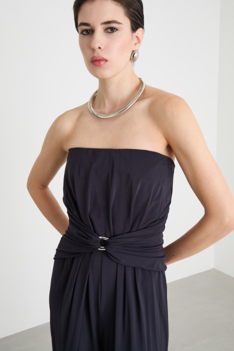 Tuta bustier in jersey