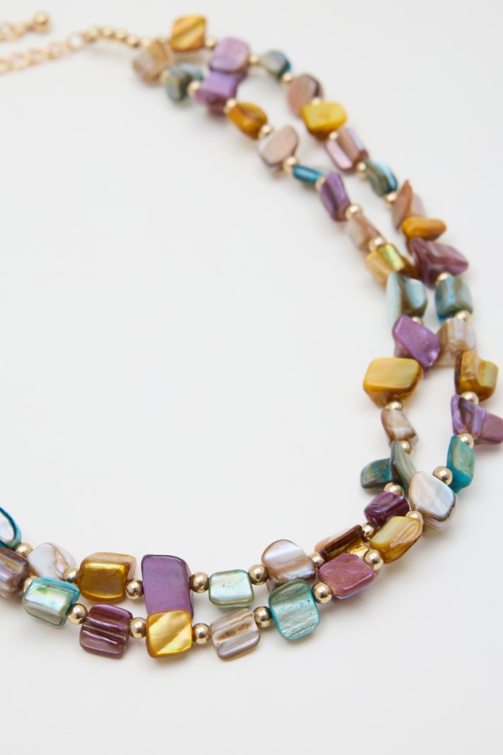 Collana multifilo di pietre Intrend - 2