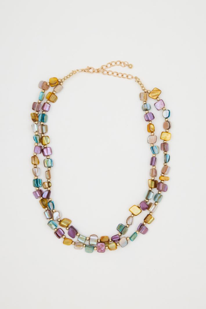 Collana multifilo di pietre Intrend