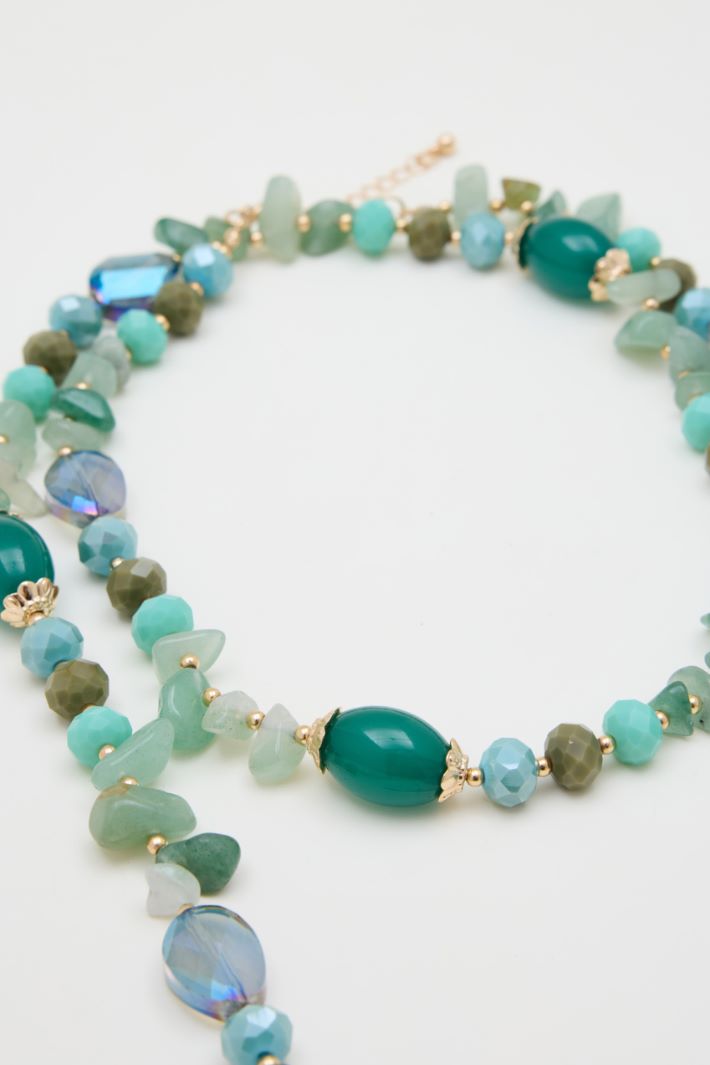 Collar de doble hilo con piedras Intrend - 2