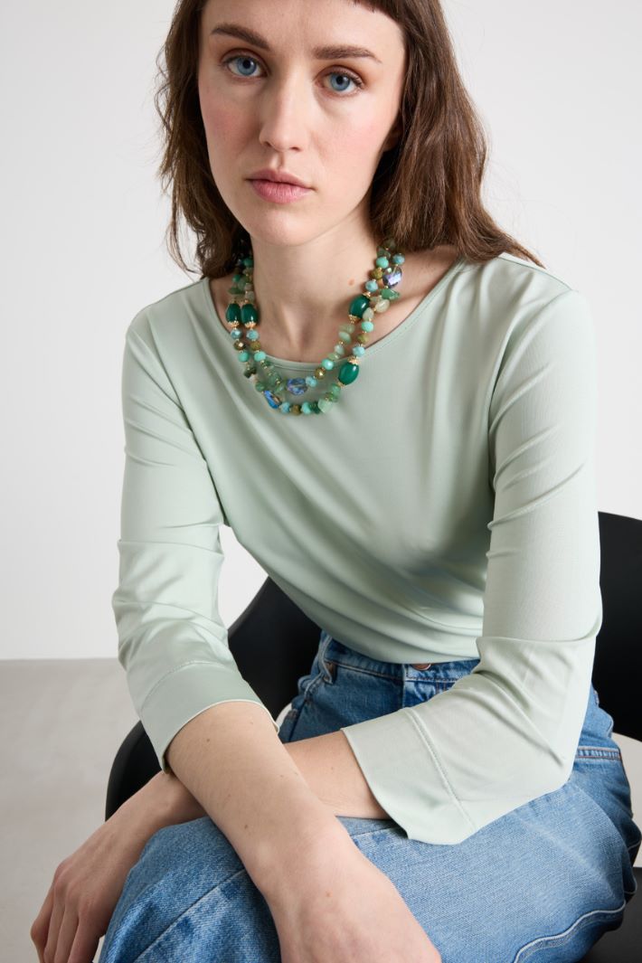 Collar de doble hilo con piedras Intrend - 3