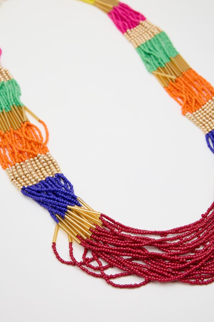 Multicolour Multi-Strand Necklace Intrend - 2