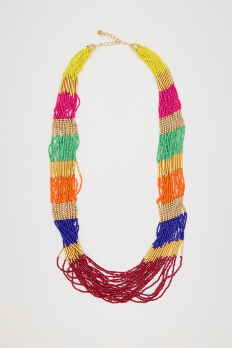 Multicolour Multi-Strand Necklace Intrend