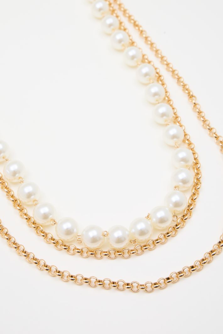 Multi-strand pearl necklace Intrend - 2