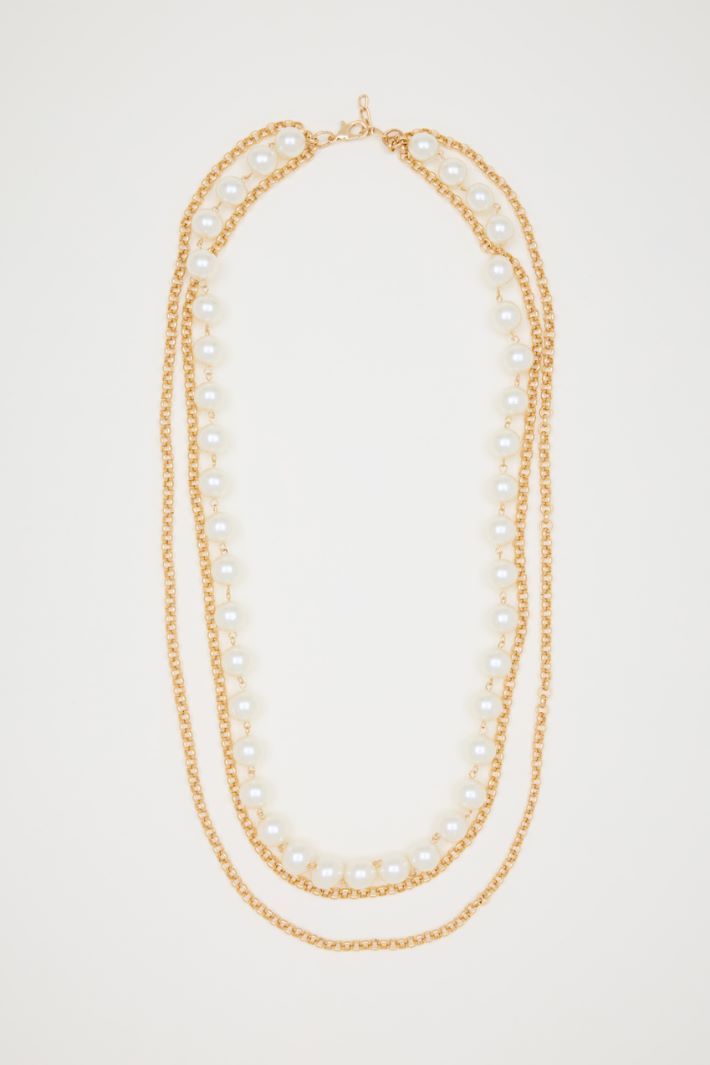 Multi-strand pearl necklace Intrend